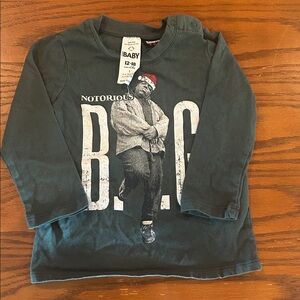 Notorious B.I.G. Graphic Kids Shirt - Green